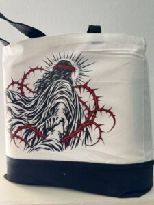 Jesus Crown of Thorns Tote Bag