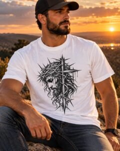 Jesus and the Cross Sketch Tee