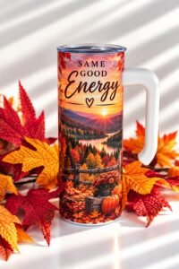 Same Good Energy Pumpkin Truck Tumbler